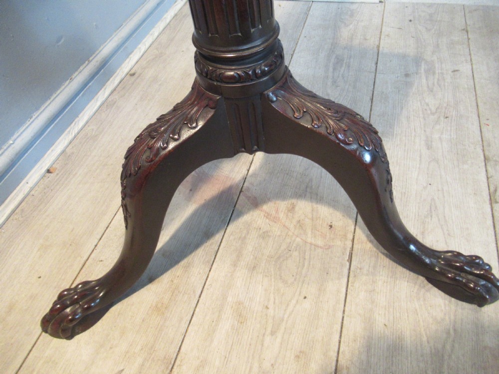 Good Georgian  style mahogany tilt top table View V