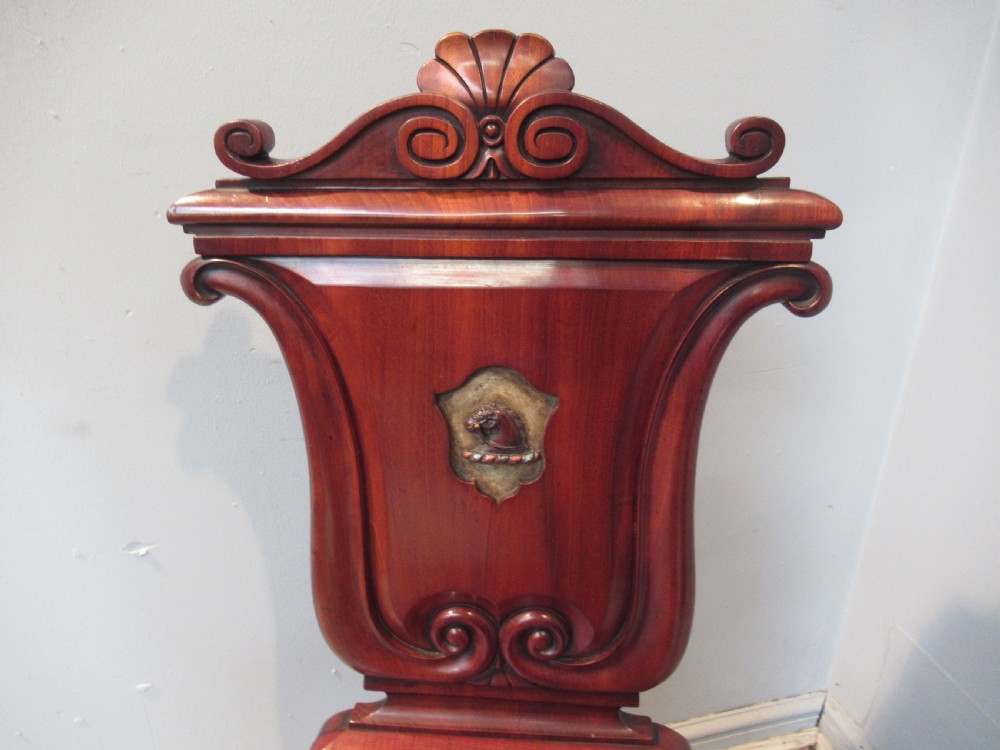 Good 19th century  hall chair  possibly Gillows  Lancaster View II