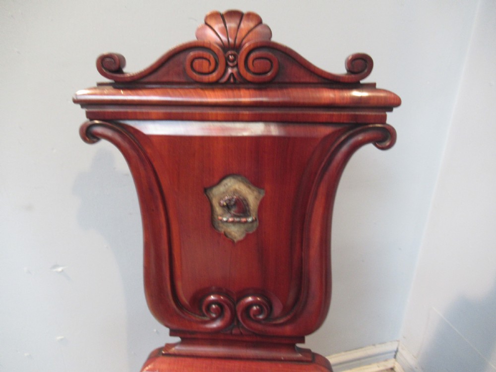 Good 19th century  hall chair  possibly Gillows  Lancaster View X