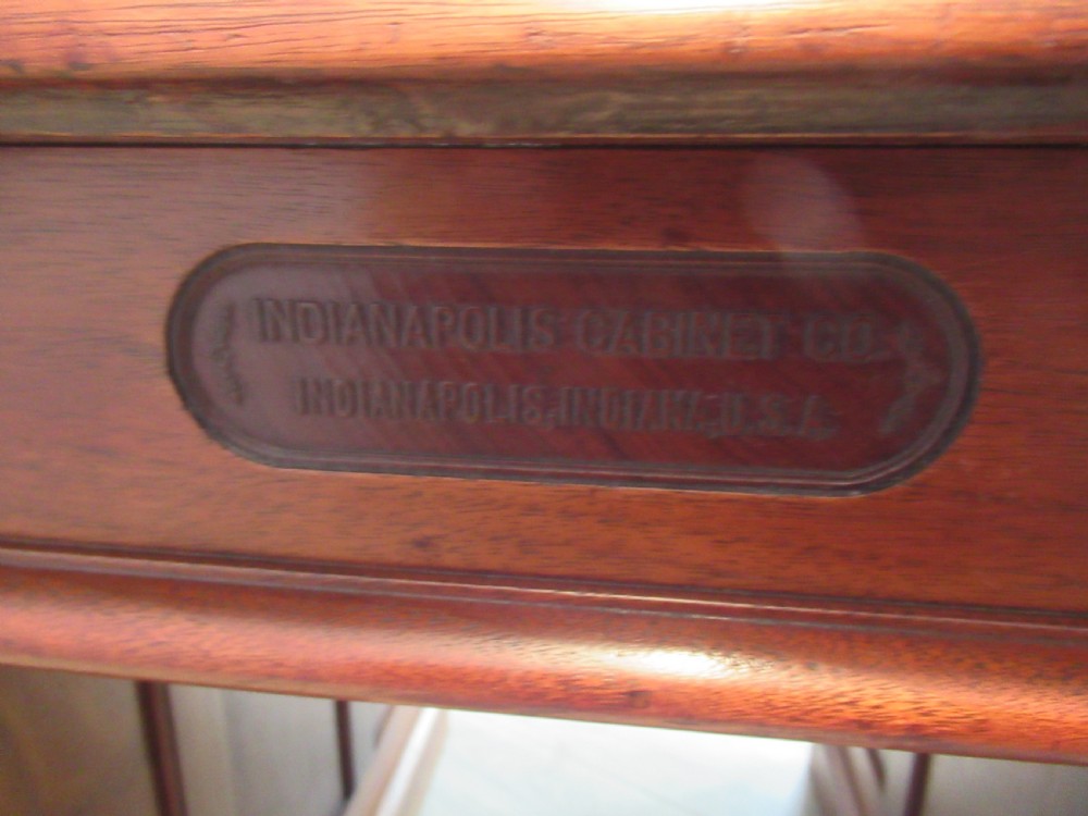 American made walnut desk View IX