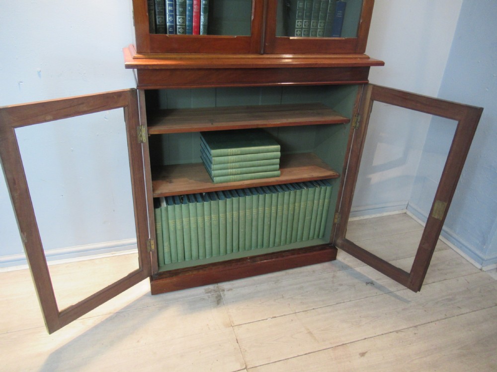Late Victorian mahogany slim size bookcase View V