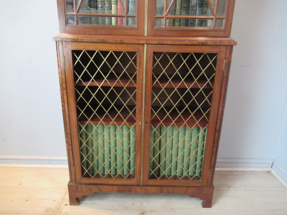 Regency style mahogany bookcase View V