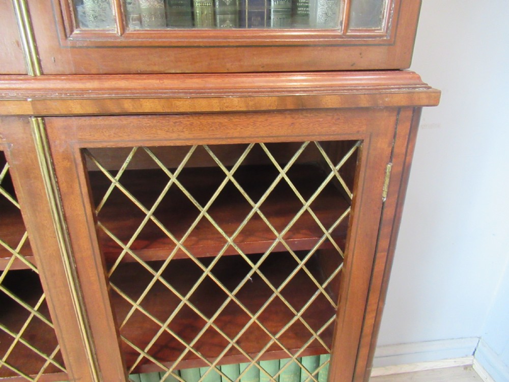 Regency style mahogany bookcase View VI