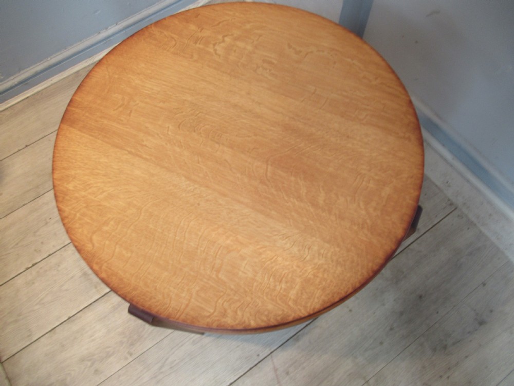 Light oak  round coffee table in the Heals style, View III