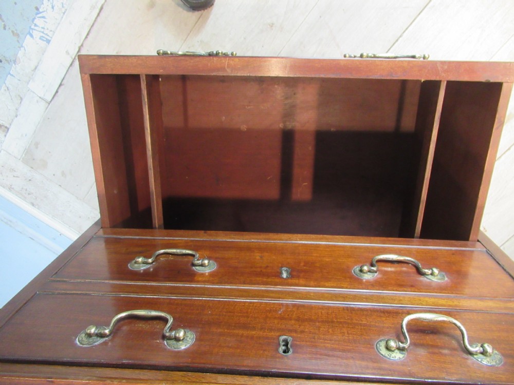 Georgian  Style mahogany   filing chest   two drawers View V