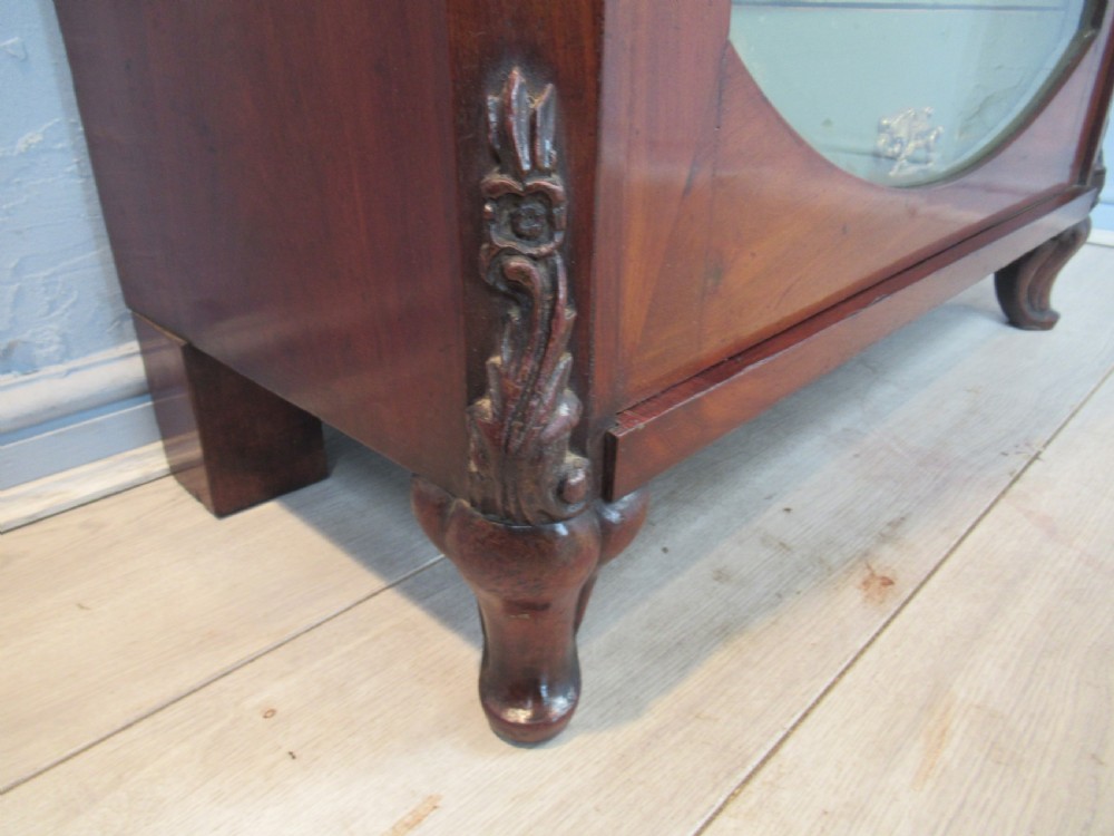Victorian period slim size mahogany bookcase View III