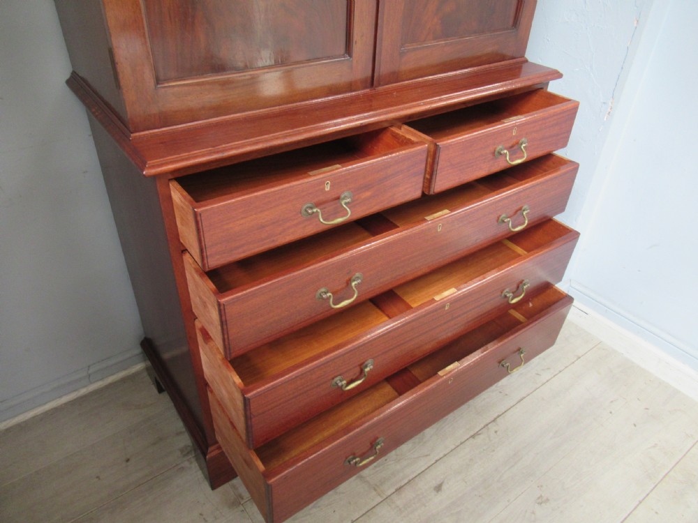  Mahogany cupboard on chest  View IV