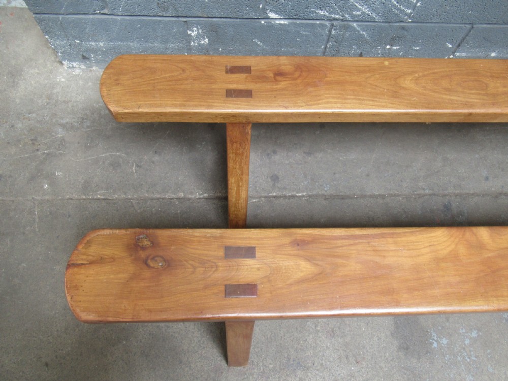 Pair of late 19th century PIG bench seats View III