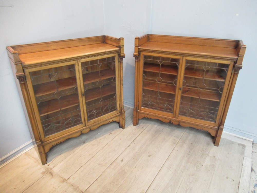 Pair  of Oak arts and crafts  period   bookcases