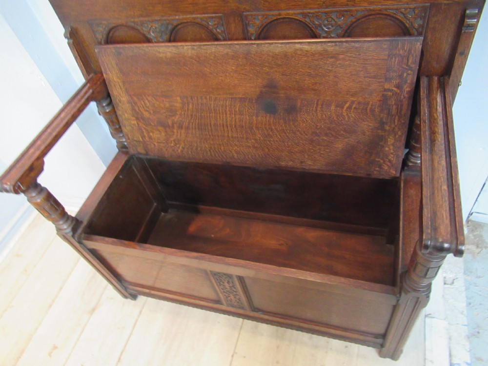 Oak Monks  bench seat  View VI