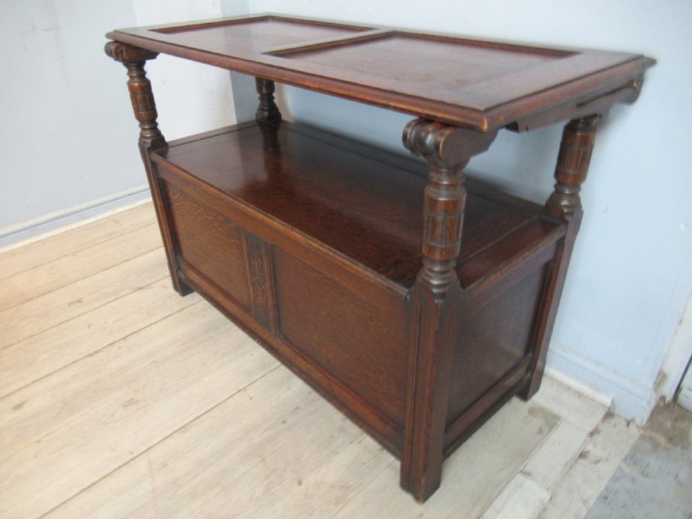 Oak Monks  bench seat  View VIII
