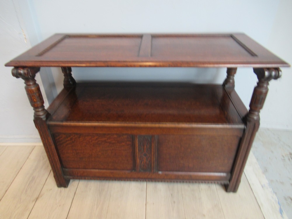 Oak Monks  bench seat  View IX