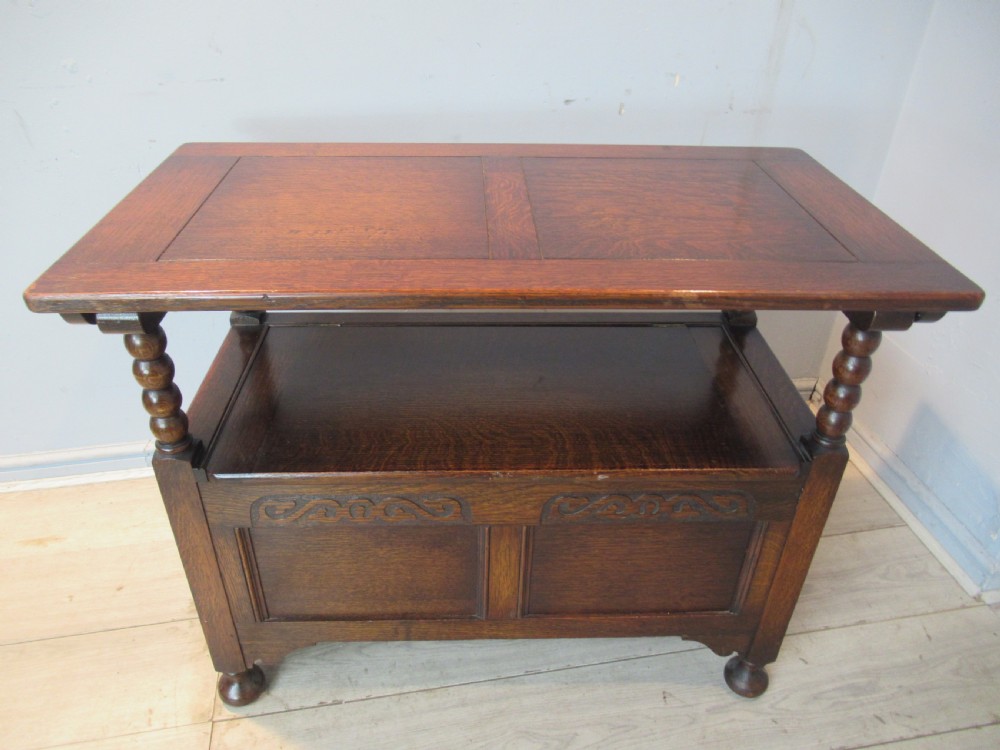 Oak  Monks bench seat View VII