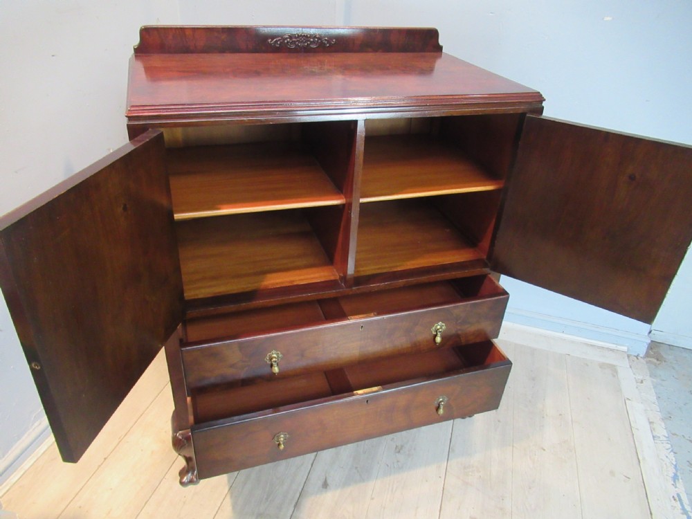 Burr Walnut  tall boy chest View VII