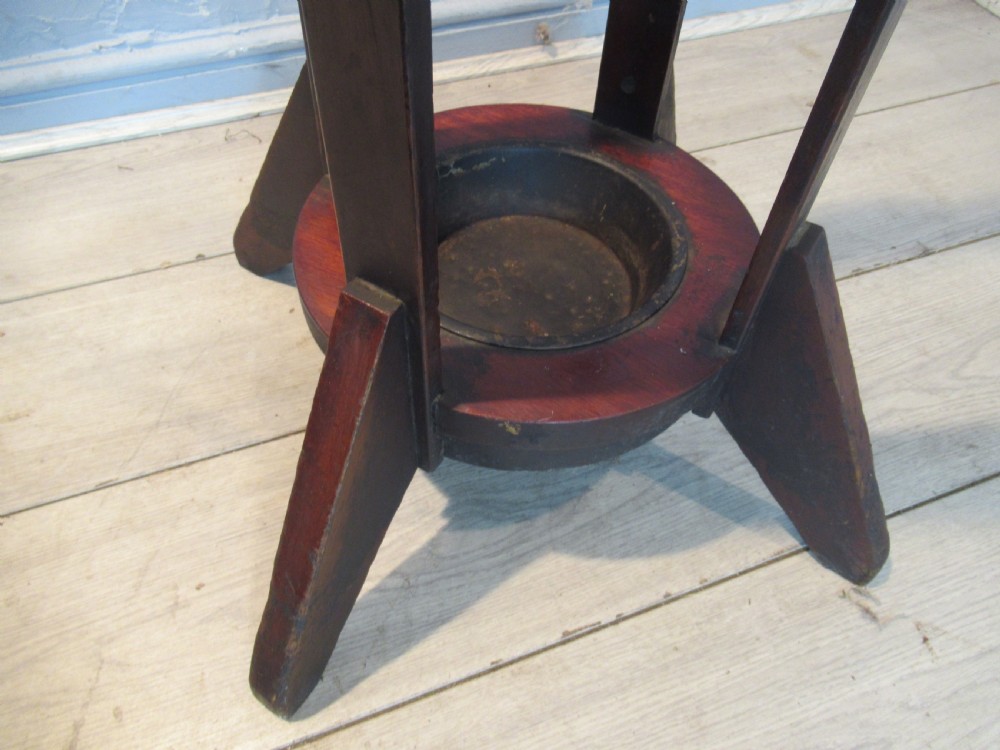 1930s mahogany hat coat and stick stand View V