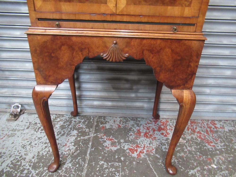 Walnut and burr walnut  cocktail drinks cabinet  View VII