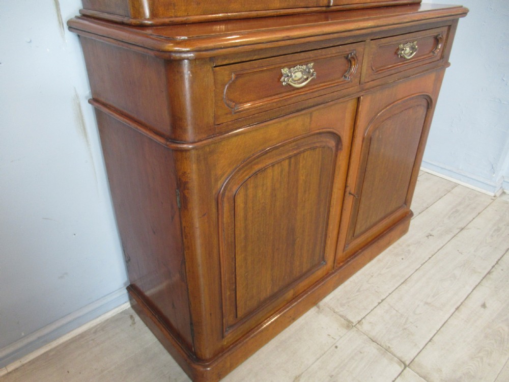 Victorian oak cupboard bookcase View IV
