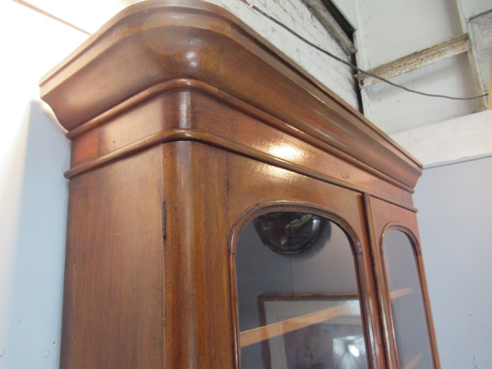 Victorian oak cupboard bookcase View VI