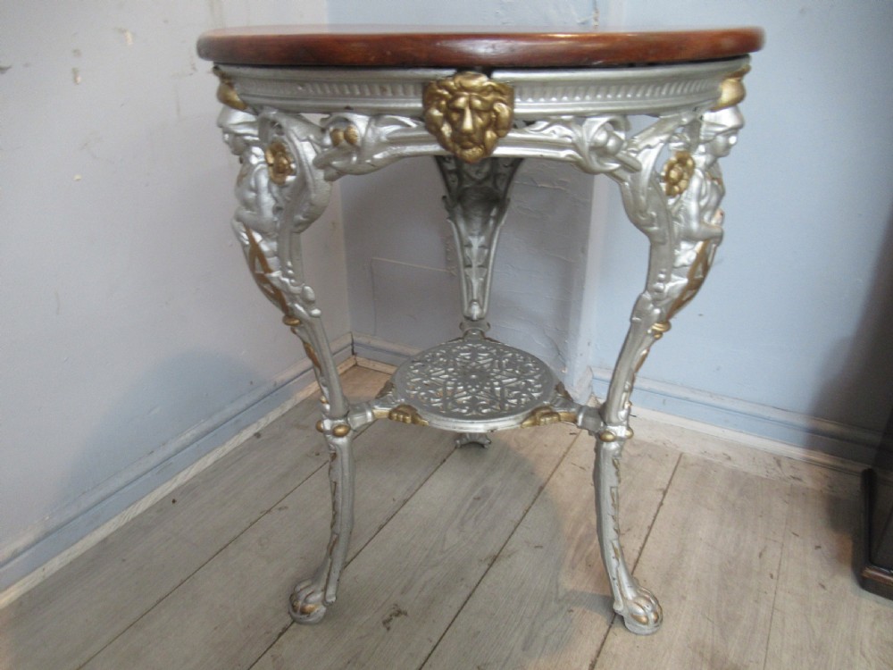 Britannia cast iron pub table View VIII