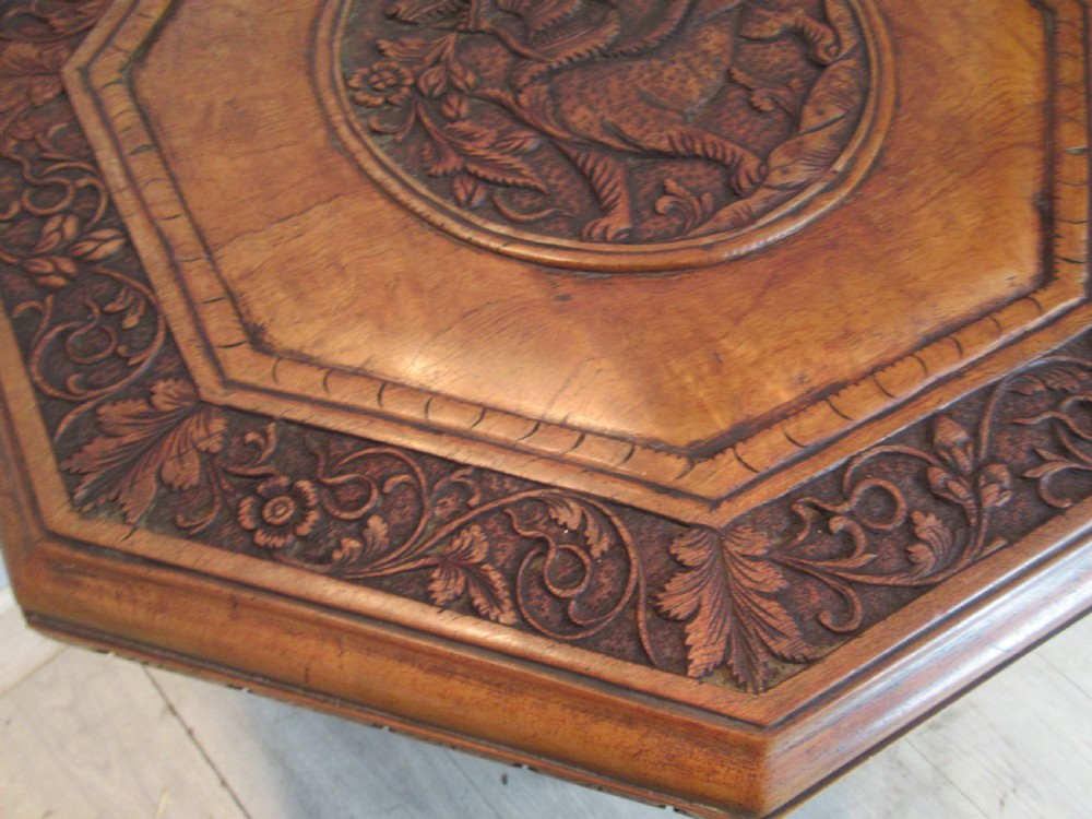 1900s  Eastern   teak occasional  table. View III