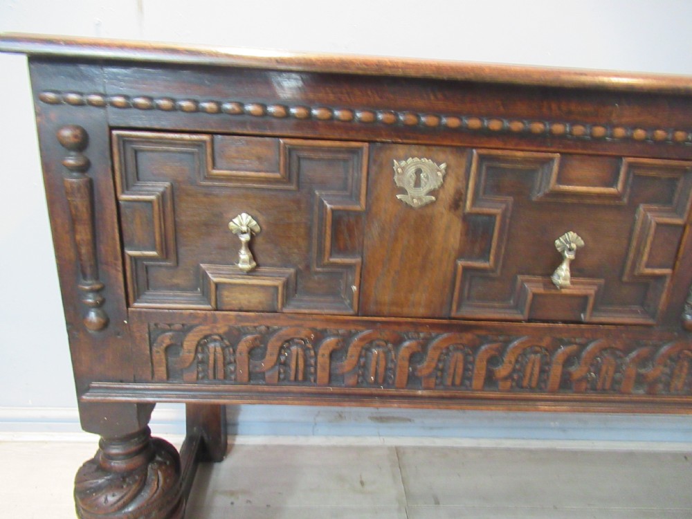 Oak side board dresser in the antique style  View V