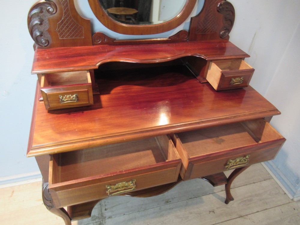 Edwardian period mahogany dressing table  View VII