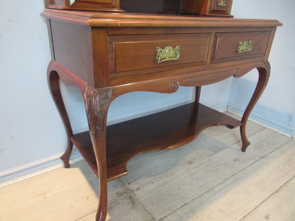 Edwardian period mahogany dressing table  View VIII