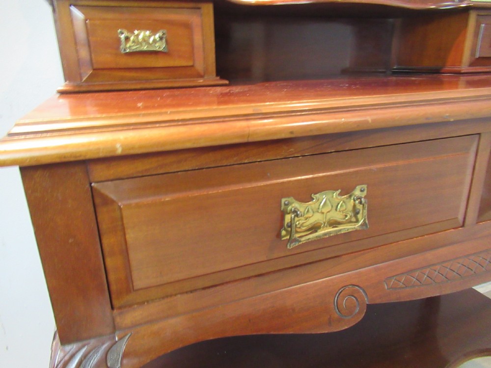 Edwardian period mahogany dressing table  View IX