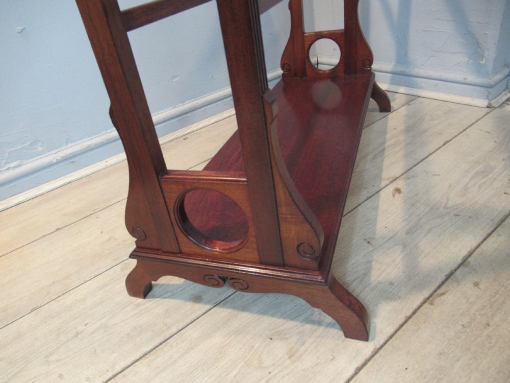Late Victorian mahogany  towel rail View IV