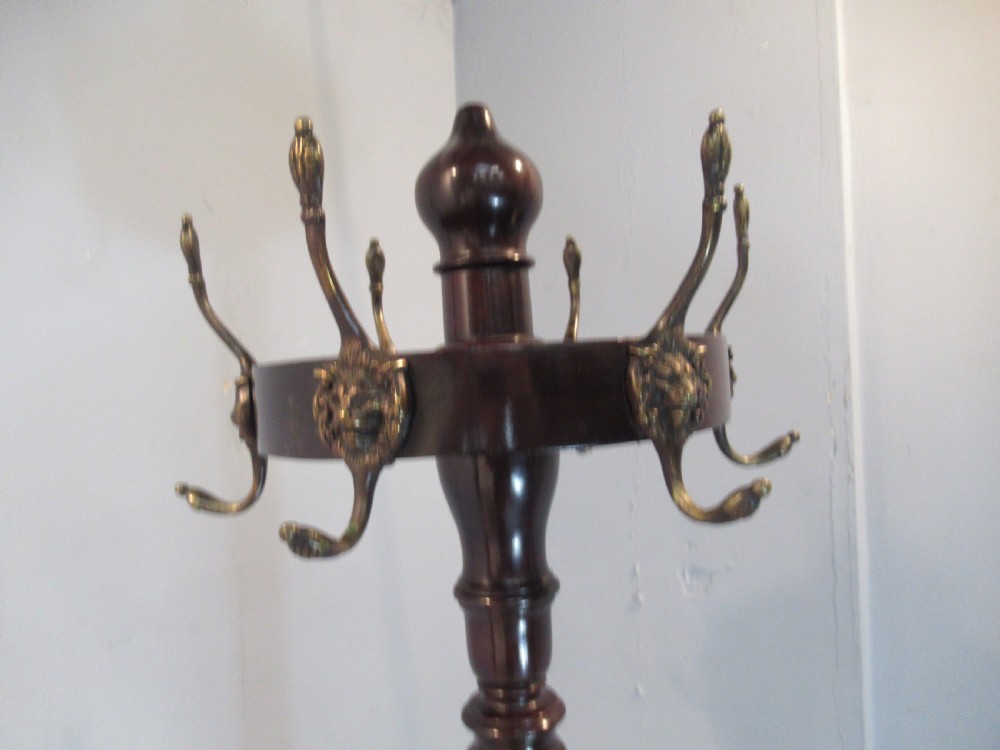 Mahogany  hat and coat stand View VIII