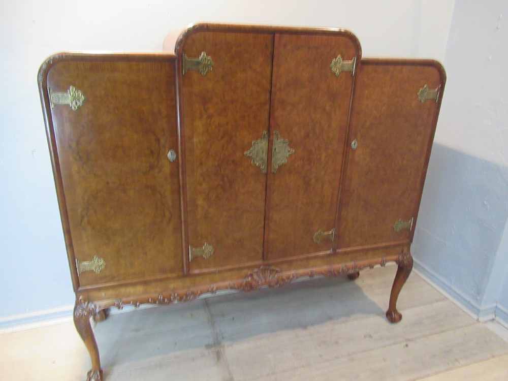Burr walnut  1920s drinks cabinet