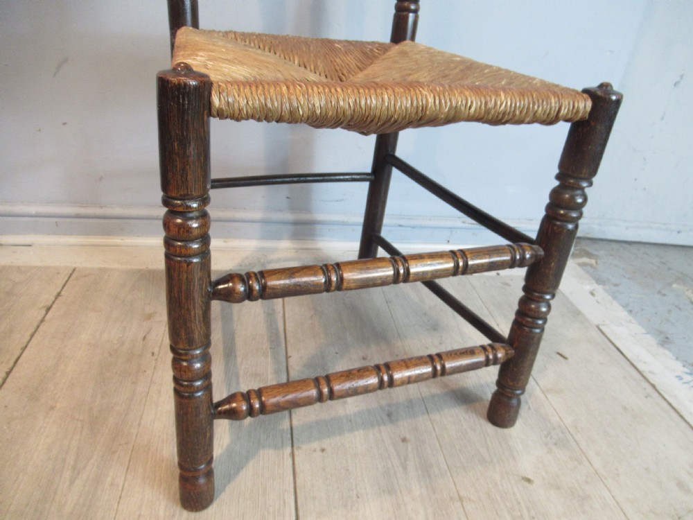 Set of six  oak and beech  kitchen dining chairs View V