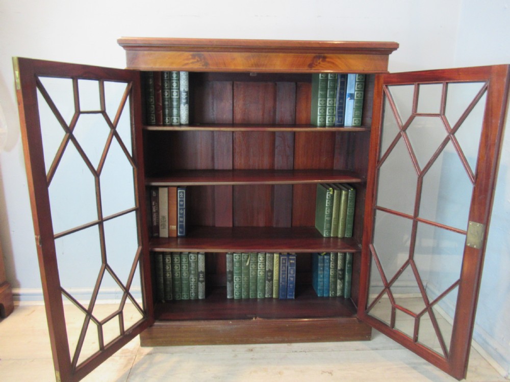 Edwardian period mahogany bookcase View II