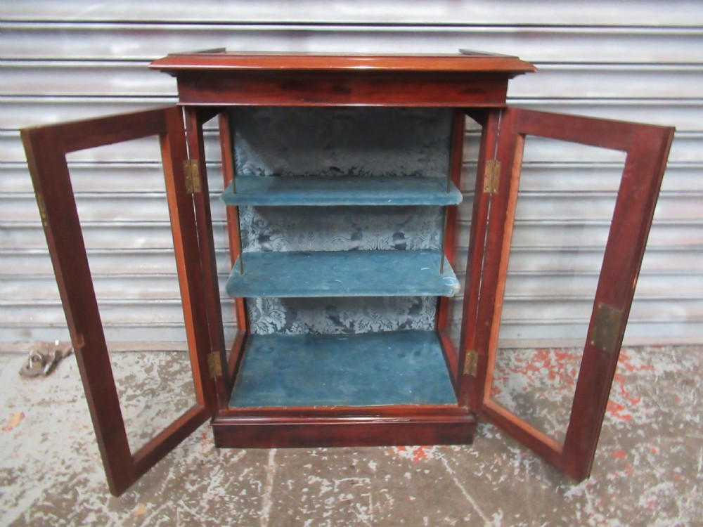 Small Victorian mahogany  shop show case display View VIII
