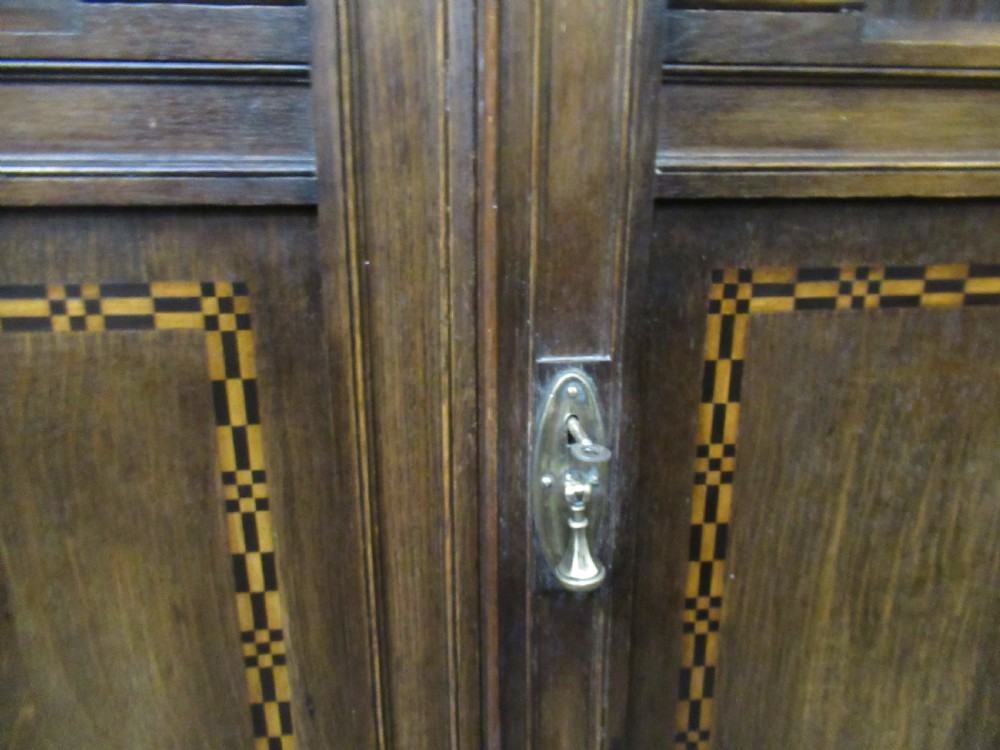 1920S  Oak two door wardrobe  View IX