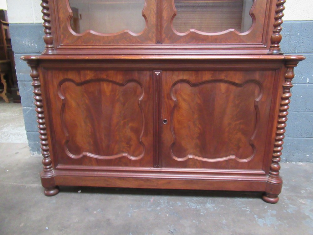 19th century mahogany bookcase View V