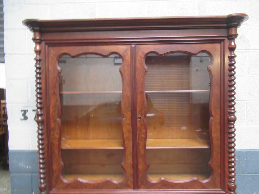 19th century mahogany bookcase View VI