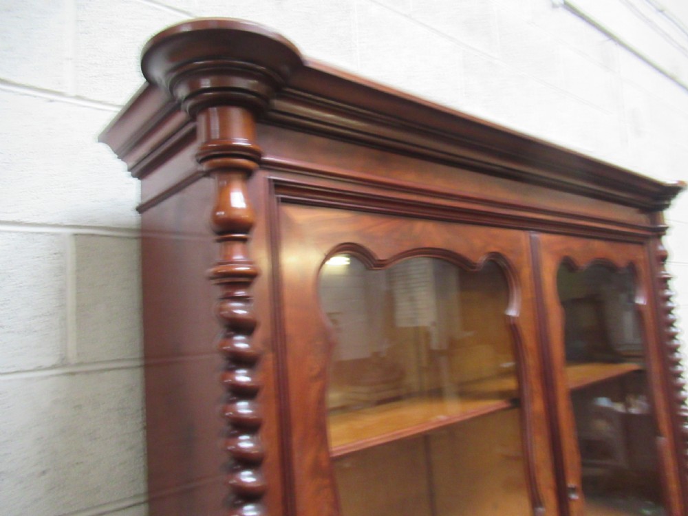 19th century mahogany bookcase View VIII