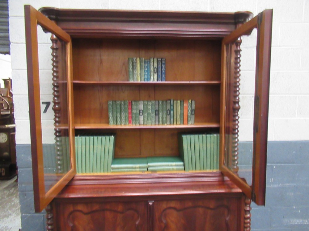 19th century mahogany bookcase View XII