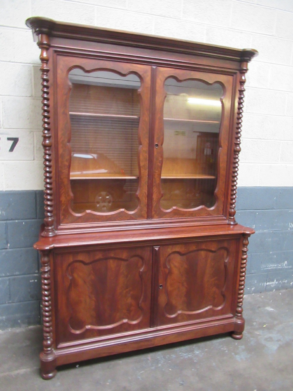 19th century mahogany bookcase