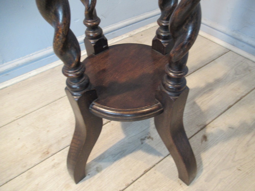 Tall oak barley twist  plant stand View IV