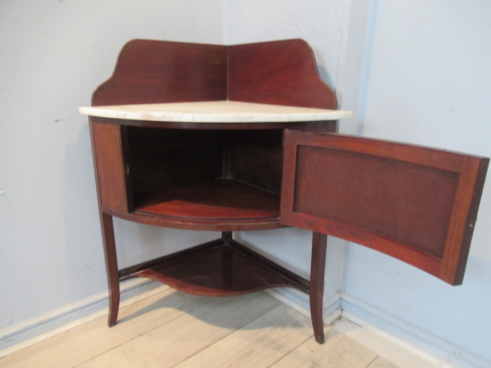 Victorian  mahogany   corner wash stand View IV