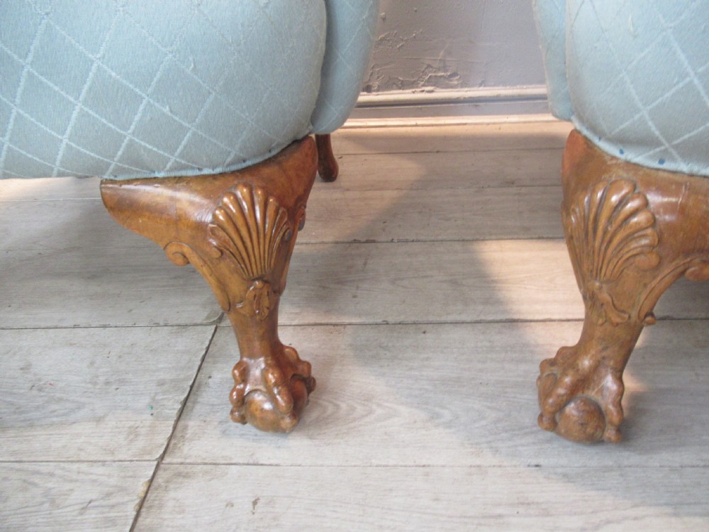 Pair of country house wing arm chairs View IV