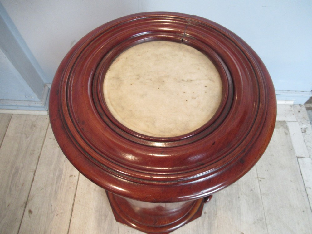 Victorian  mahogany round pedestal  cupboard View III