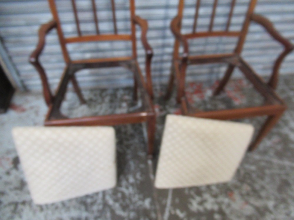 set of eight Edwardian period  mahogany dining chairs View VII