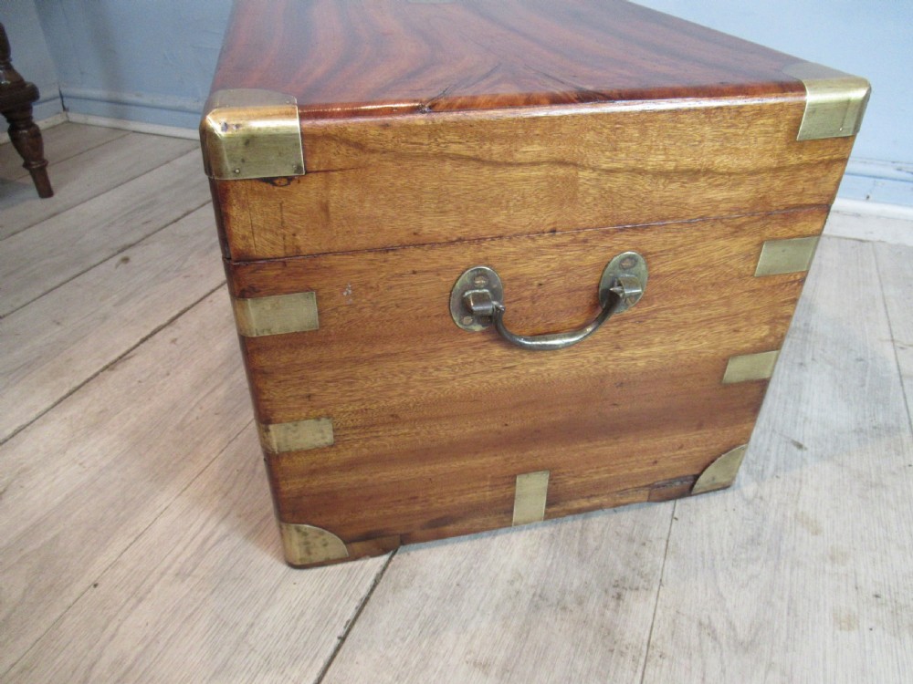 Victorian brass bound camphor  wood box View III