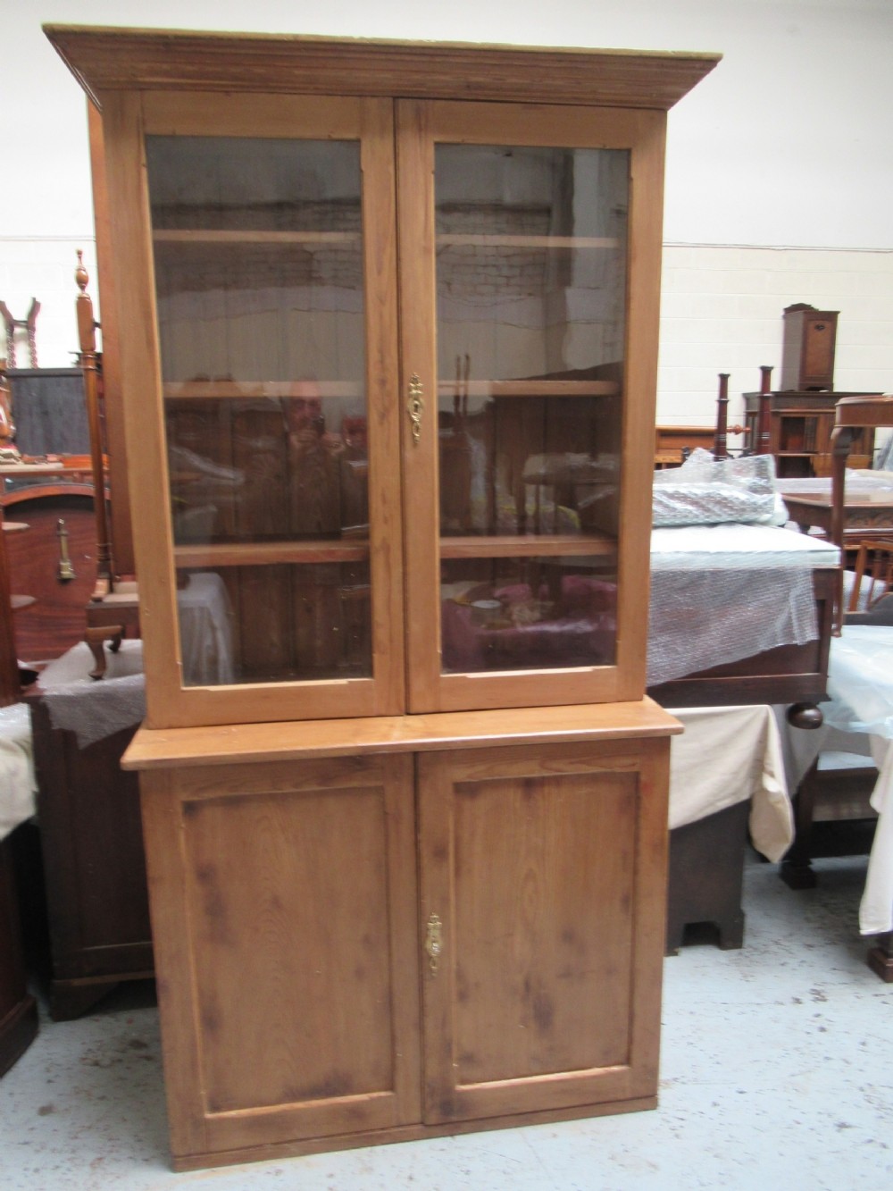 Victorian rustic pine  kitchen cupboard