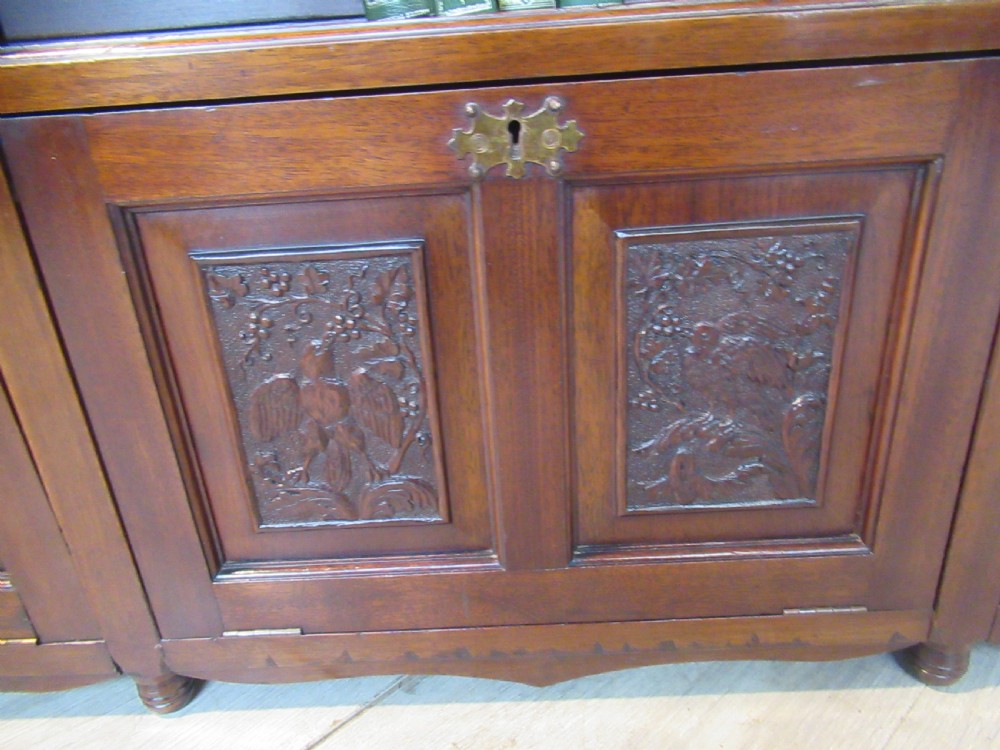 Victorian   mahogany open bookcase  View VI