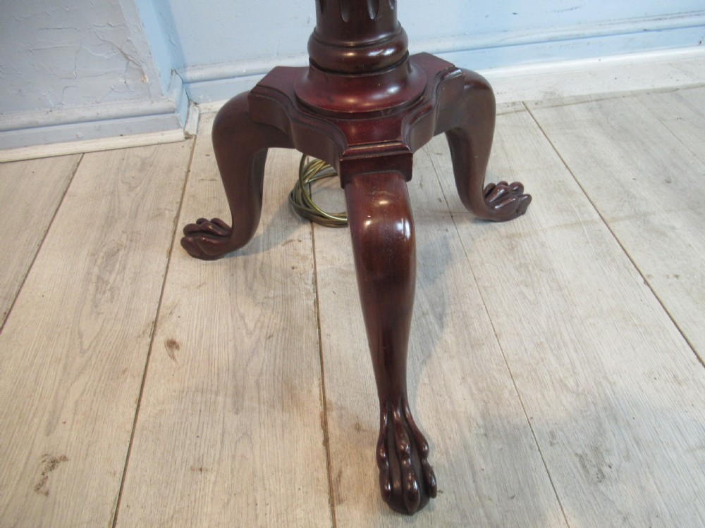Mahogany floor lamp  by Wylie and lochead   Glasgow View IV