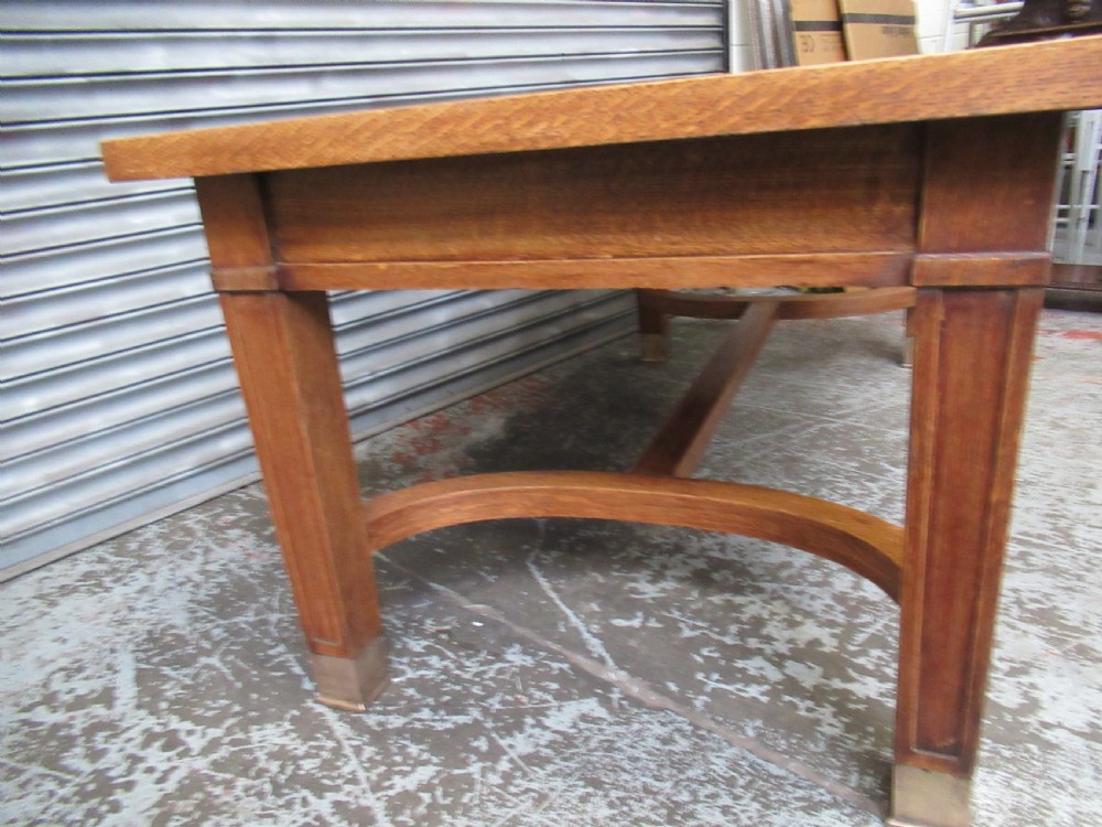 Large oak table by Globe  Wernike  Co.   LONDON View II